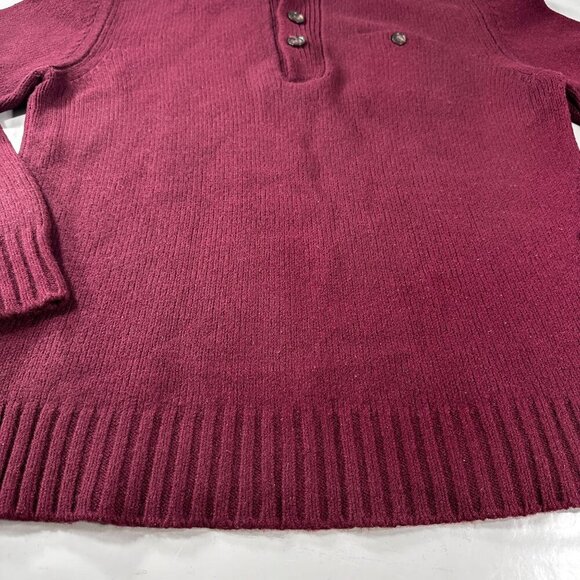 Oobe Brand 161 King St Whitmarsh Merino Wool Sweater Mens Italy Placket Pullover - Picture 4 of 16